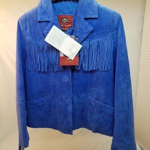 Marc Mattis Boho Womens Size M Leather Jacket NWT